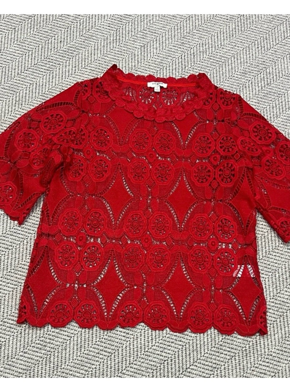 Umgee Red Lace Blouse